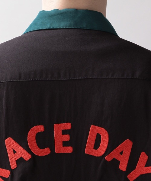 RAGEBLUE(レイジブルー)の「バックデザイン/ボーリングシャツ(シャツ/ブラウス・メンズ・ホワイト/ブラック/グリーン・MEDIUM/LARGE)」の20枚目の写真
