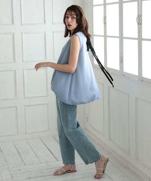 DONOBAN（ドノバン）の「バルーントップス（Tシャツ/カットソー・レディース・ホワイト×ブラック/ブルー系その他/ブラック×ホワイト・F）」の12枚目の写真