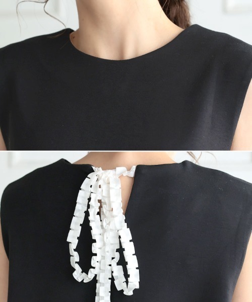 DONOBAN（ドノバン）の「バルーントップス（Tシャツ/カットソー・レディース・ホワイト×ブラック/ブルー系その他/ブラック×ホワイト・F）」の18枚目の写真