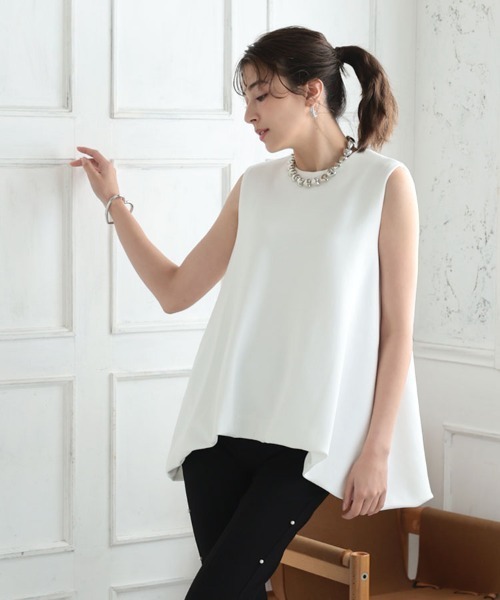 DONOBAN（ドノバン）の「バルーントップス（Tシャツ/カットソー・レディース・ホワイト×ブラック/ブルー系その他/ブラック×ホワイト・F）」の7枚目の写真