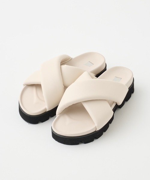 COLONY 2139（コロニートゥーワンスリーナイン）の「パテッドクロスベルトサンダル（サンダル・メンズ・アイボリー/ブラック・MEDIUM/LARGE）」の8枚目の写真