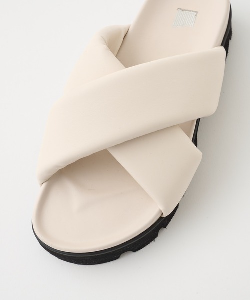 COLONY 2139（コロニートゥーワンスリーナイン）の「パテッドクロスベルトサンダル（サンダル・メンズ・アイボリー/ブラック・MEDIUM/LARGE）」の6枚目の写真