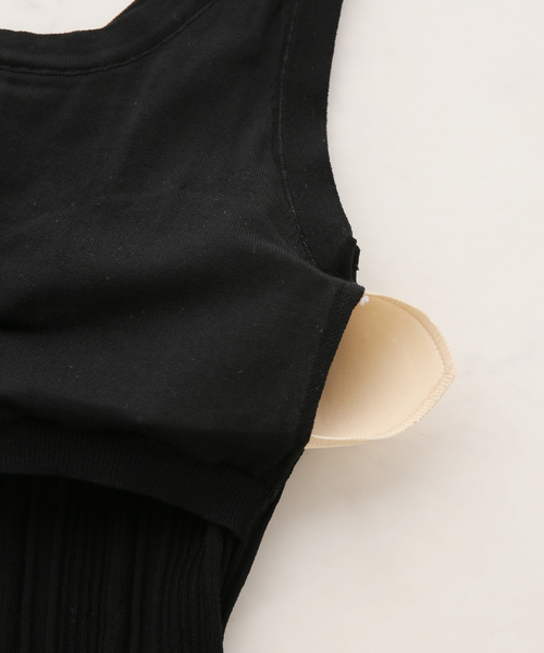 Noble（ノーブル）の「【ADAWAS】 PLEATED STITCH タンクトップ（タンクトップ・レディース・グリーン/ホワイト/ブラック・FREE）」の16枚目の写真