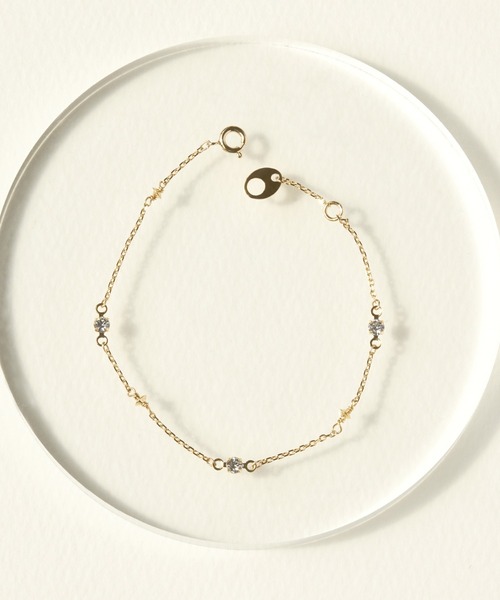 Phoebe(フィービィー)の「スキップグリッターブレスレット(ブレスレット・レディース・ピンクゴールド/イエローゴールド・FREE)」の4枚目の写真