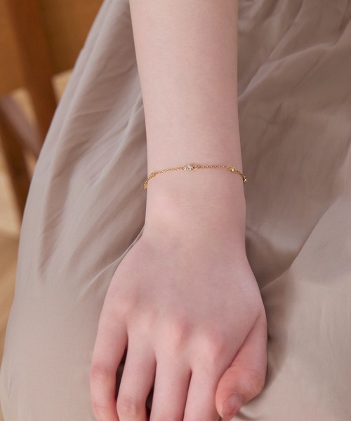 Phoebe(フィービィー)の「スキップグリッターブレスレット(ブレスレット・レディース・ピンクゴールド/イエローゴールド・FREE)」の6枚目の写真