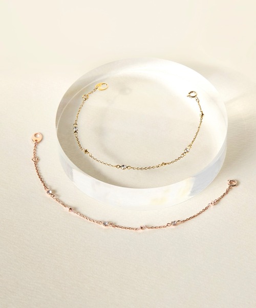 Phoebe(フィービィー)の「スキップグリッターブレスレット(ブレスレット・レディース・ピンクゴールド/イエローゴールド・FREE)」の10枚目の写真