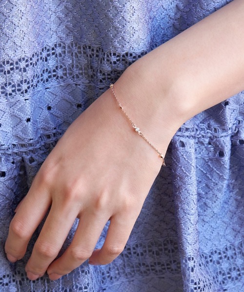 Phoebe(フィービィー)の「スキップグリッターブレスレット(ブレスレット・レディース・ピンクゴールド/イエローゴールド・FREE)」の7枚目の写真