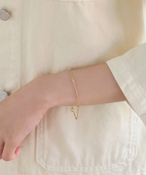 Phoebe(フィービィー)の「スキップグリッターブレスレット(ブレスレット・レディース・ピンクゴールド/イエローゴールド・FREE)」の11枚目の写真