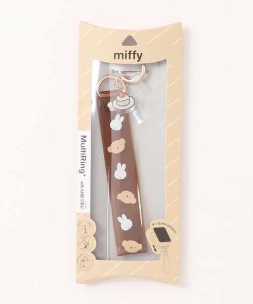 Miffy( ミッフィー)の「miffy/ミッフィー マルチリングプラス クリアハンドストラップセット(スマホグッズ・レディース・グレー/ブラウン/ピンク/ホワイト・ONE SIZE)」の18枚目の写真