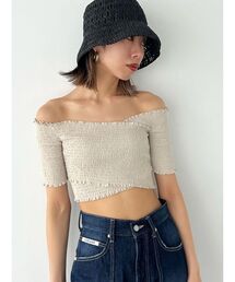 EMODA | フィットクロスバンドトップ(Tシャツ/カットソー)