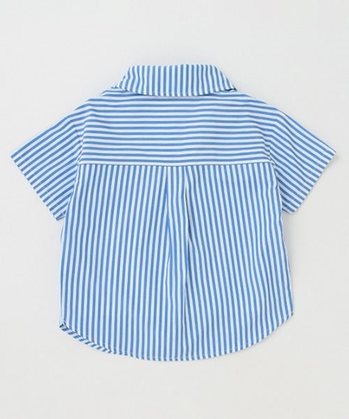 X-girl Stages（エックスガールステージス）の「【WEB限定】フハク半袖シャツ＋タンクトップSET（シャツ/ブラウス・キッズ・ネイビー/ブルー・100cm/90cm/140cm/130cm/110cm/120cm）」の5枚目の写真