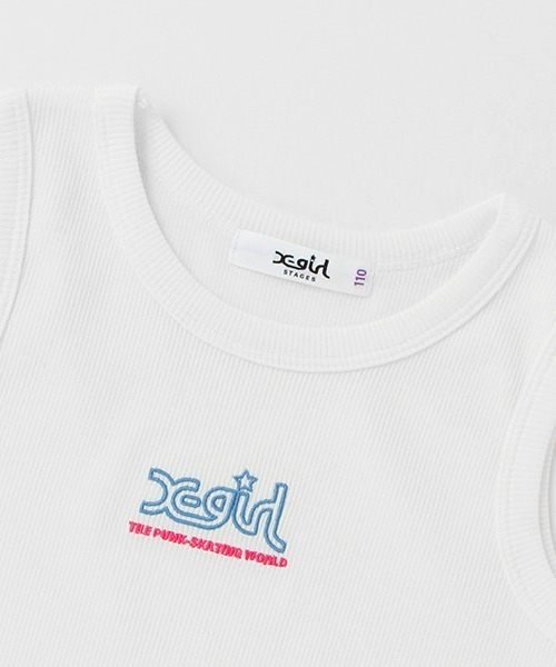 X-girl Stages（エックスガールステージス）の「【WEB限定】フハク半袖シャツ＋タンクトップSET（シャツ/ブラウス・キッズ・ネイビー/ブルー・100cm/90cm/140cm/130cm/110cm/120cm）」の15枚目の写真