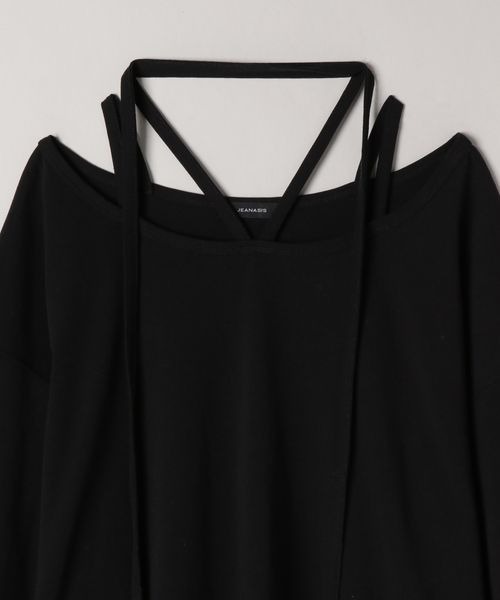 JEANASIS（ジーナシス）の「キョウネンネックデザインBIG TEE/906283（Tシャツ/カットソー・レディース・チャコールグレー/ブラック/ホワイト・FREE）」の9枚目の写真