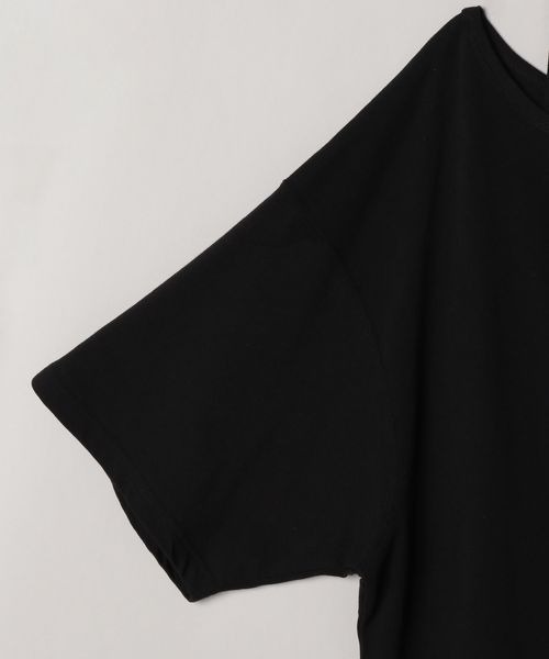 JEANASIS（ジーナシス）の「キョウネンネックデザインBIG TEE/906283（Tシャツ/カットソー・レディース・チャコールグレー/ブラック/ホワイト・FREE）」の6枚目の写真