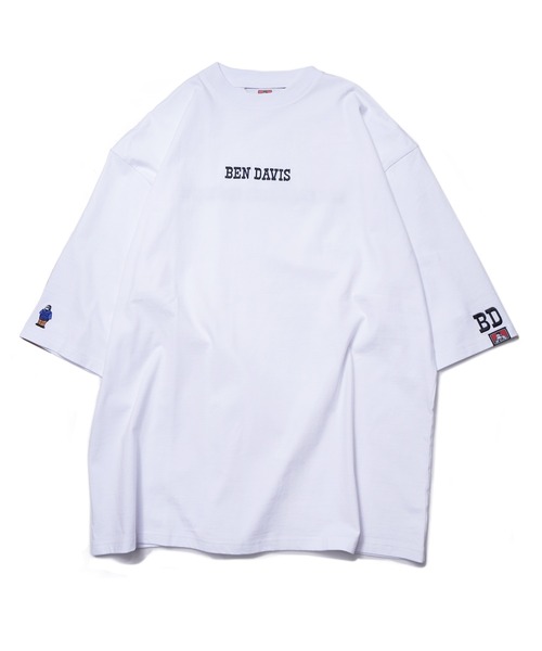 BEN DAVIS(ベンデイビス)の「《BEN DAVIS》ビッグシルエット PRINT TEE/抗菌防臭 リサイクルコットン混(Tシャツ/カットソー・メンズ・ブラック/ホワイト/ネイビー・FREE)」の1枚目の写真