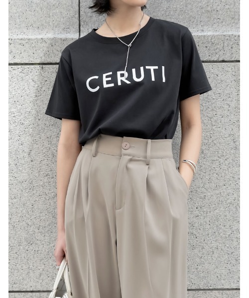 Re:EDIT（リエディ）の「フロントロゴプリントTシャツ（Tシャツ/カットソー・レディース・ホワイト系その他2/ブラック/ホワイト系その他3/ホワイト系その他・LARGE/MEDIUM）」の4枚目の写真