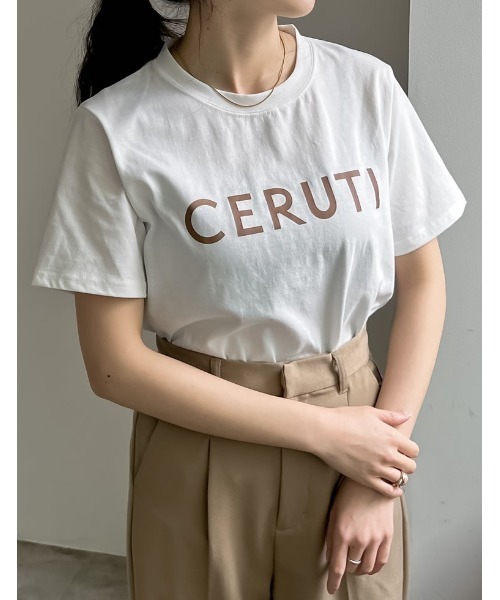 Re:EDIT（リエディ）の「フロントロゴプリントTシャツ（Tシャツ/カットソー・レディース・ホワイト系その他2/ブラック/ホワイト系その他3/ホワイト系その他・LARGE/MEDIUM）」の11枚目の写真