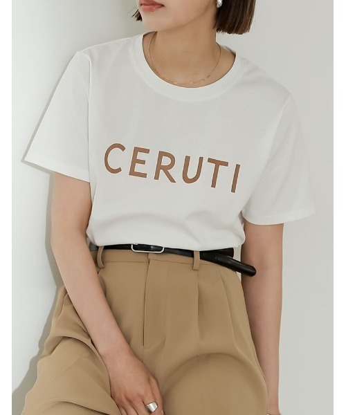 Re:EDIT（リエディ）の「フロントロゴプリントTシャツ（Tシャツ/カットソー・レディース・ホワイト系その他2/ブラック/ホワイト系その他3/ホワイト系その他・LARGE/MEDIUM）」の12枚目の写真