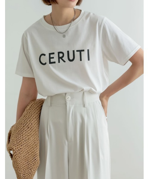 Re:EDIT（リエディ）の「フロントロゴプリントTシャツ（Tシャツ/カットソー・レディース・ホワイト系その他2/ブラック/ホワイト系その他3/ホワイト系その他・LARGE/MEDIUM）」の21枚目の写真
