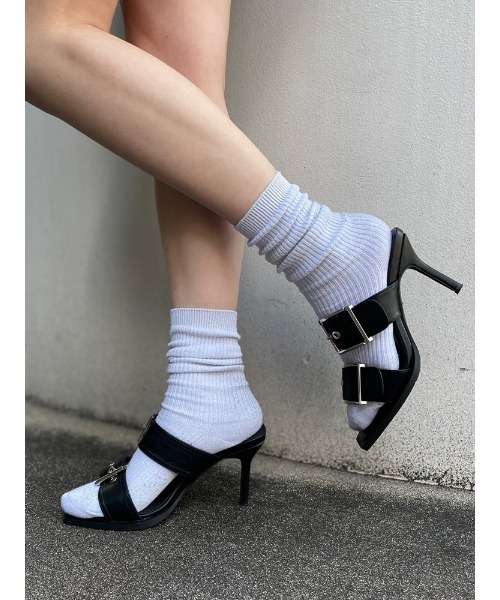 ENVYM（アンビー）の「バックルベルトミュール（サンダル・レディース・ブラック/シルバー/ホワイト・22.5cm/23.5cm/24.5cm）」の8枚目の写真