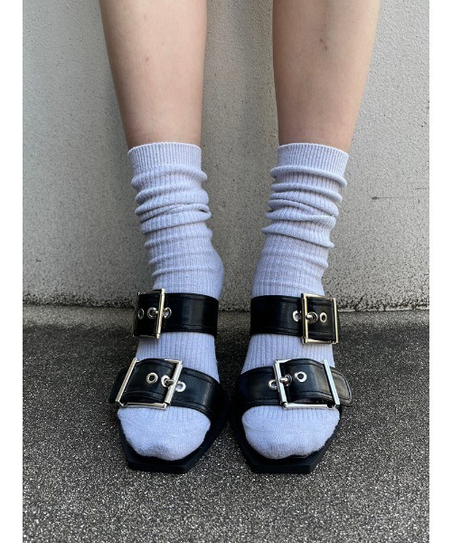 ENVYM（アンビー）の「バックルベルトミュール（サンダル・レディース・ブラック/シルバー/ホワイト・22.5cm/23.5cm/24.5cm）」の9枚目の写真