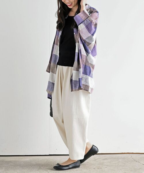 rps（アールピーエス）の「エッグパンツ（その他パンツ・レディース・ブルー/ブラック/カーキ/サックスブルー/アイボリー/ストライプ/ライトカーキ・フリー）」の9枚目の写真