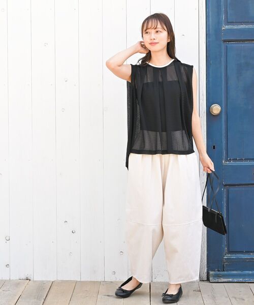 rps（アールピーエス）の「エッグパンツ（その他パンツ・レディース・ブルー/ブラック/カーキ/サックスブルー/アイボリー/ストライプ/ライトカーキ・フリー）」の17枚目の写真