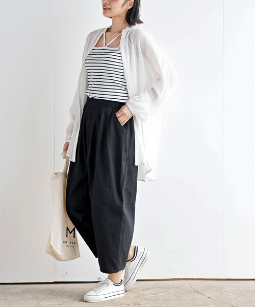 rps（アールピーエス）の「エッグパンツ（その他パンツ・レディース・ブルー/ブラック/カーキ/サックスブルー/アイボリー/ストライプ/ライトカーキ・フリー）」の19枚目の写真