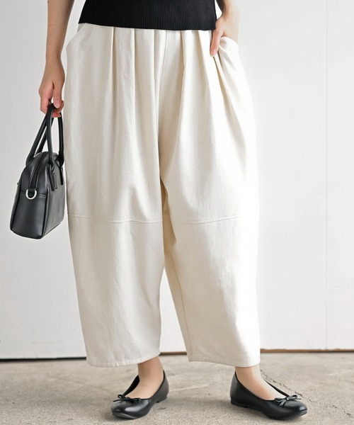 rps（アールピーエス）の「エッグパンツ（その他パンツ・レディース・ブルー/ブラック/カーキ/サックスブルー/アイボリー/ストライプ/ライトカーキ・フリー）」の2枚目の写真