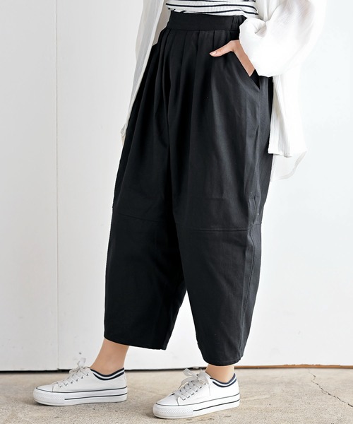 rps（アールピーエス）の「エッグパンツ（その他パンツ・レディース・ブルー/ブラック/カーキ/サックスブルー/アイボリー/ストライプ/ライトカーキ・フリー）」の3枚目の写真