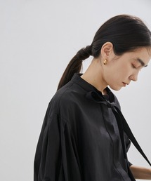 SALON adam et rope' | シアーボウタイボリュームスリーブブラウス(シャツ/ブラウス)