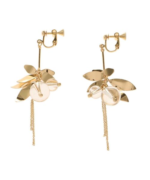 MERCURYDUO（マーキュリーデュオ）の「リーフフォールイヤリング（イヤリング・レディース・シルバー/ゴールド・FREE）」の2枚目の写真