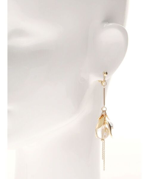 MERCURYDUO（マーキュリーデュオ）の「リーフフォールイヤリング（イヤリング・レディース・シルバー/ゴールド・FREE）」の4枚目の写真