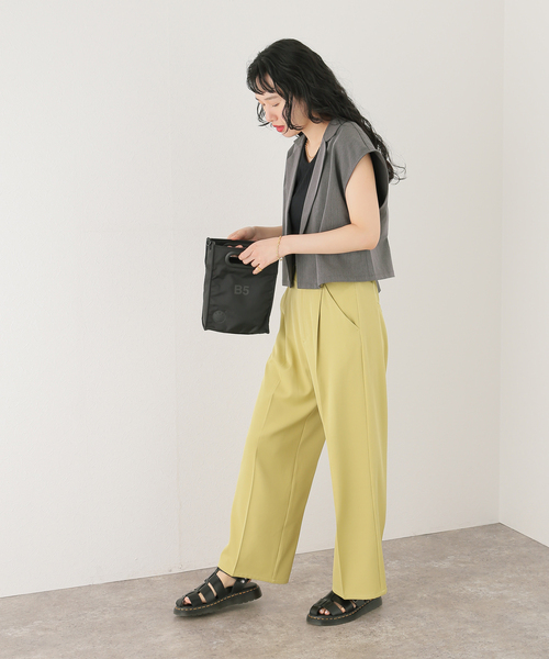 JOINT WORKS（ジョイントワークス）の「【COMMRE/コムル】テーラード ショートジレ（ベスト・レディース・チャコールグレー・FREE）」の15枚目の写真