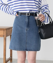 ハイウエストデニムミニスカート