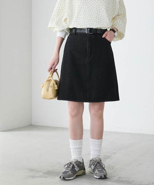 BONLECILL（ボンルシール）の「ハイウエストデニムミニスカート