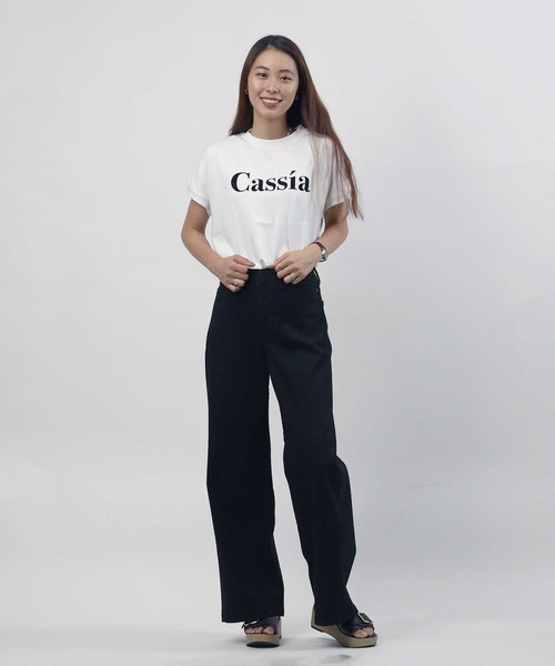 SOMETHING（サムシング）の「【SOMETHING】「LISA」ワイドパンツ（デニムパンツ・レディース・ブラック・XS/S/M/L）」の2枚目の写真