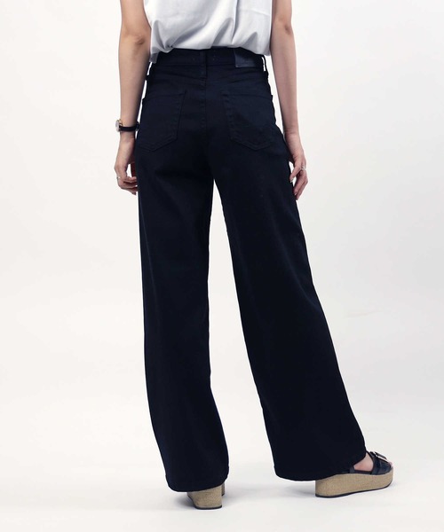 SOMETHING（サムシング）の「【SOMETHING】「LISA」ワイドパンツ（デニムパンツ・レディース・ブラック・XS/S/M/L）」の3枚目の写真