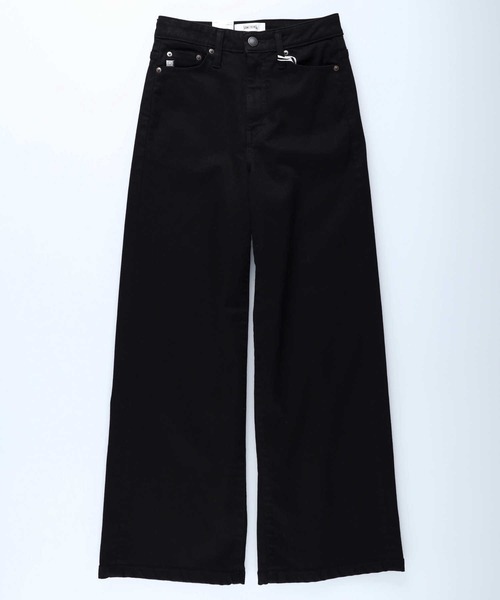 SOMETHING（サムシング）の「【SOMETHING】「LISA」ワイドパンツ（デニムパンツ・レディース・ブラック・XS/S/M/L）」の5枚目の写真