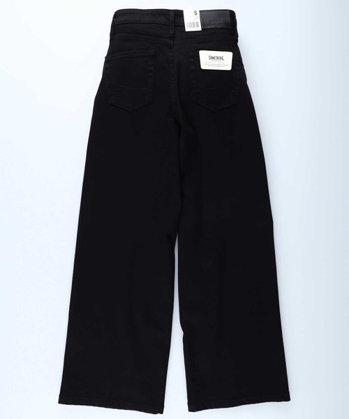 SOMETHING（サムシング）の「【SOMETHING】「LISA」ワイドパンツ（デニムパンツ・レディース・ブラック・XS/S/M/L）」の6枚目の写真