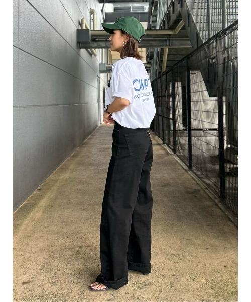 SOMETHING（サムシング）の「【SOMETHING】「LISA」ワイドパンツ（デニムパンツ・レディース・ブラック・XS/S/M/L）」の19枚目の写真