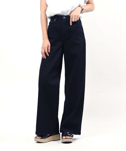 SOMETHING（サムシング）の「【SOMETHING】「LISA」ワイドパンツ（デニムパンツ・レディース・ブラック・XS/S/M/L）」の21枚目の写真