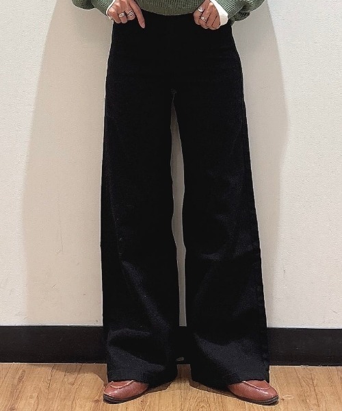 SOMETHING（サムシング）の「【SOMETHING】「LISA」ワイドパンツ（デニムパンツ・レディース・ブラック・XS/S/M/L）」の22枚目の写真