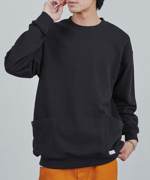 SMITH'S（スミス）の「SMITH’S（スミス）別注ガーデン裏毛クルーネックスウェット（スウェット・メンズ・ダークブラウン/ブラック/グレー・S/M/L/XL）」の2枚目の写真