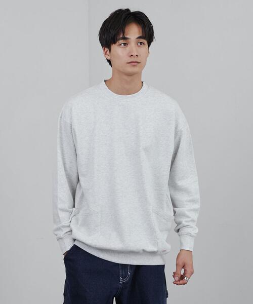 SMITH'S（スミス）の「SMITH’S（スミス）別注ガーデン裏毛クルーネックスウェット（スウェット・メンズ・ダークブラウン/ブラック/グレー・S/M/L/XL）」の4枚目の写真