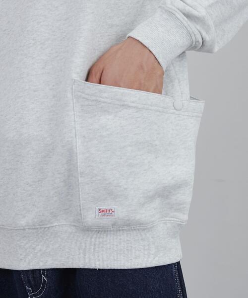 SMITH'S（スミス）の「SMITH’S（スミス）別注ガーデン裏毛クルーネックスウェット（スウェット・メンズ・ダークブラウン/ブラック/グレー・S/M/L/XL）」の6枚目の写真