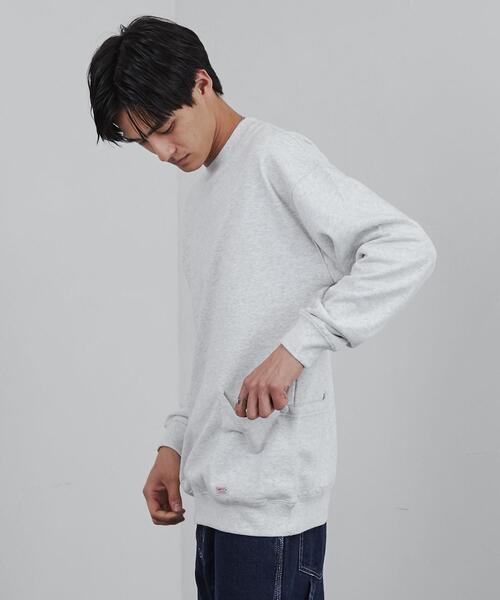 SMITH'S（スミス）の「SMITH’S（スミス）別注ガーデン裏毛クルーネックスウェット（スウェット・メンズ・ダークブラウン/ブラック/グレー・S/M/L/XL）」の7枚目の写真