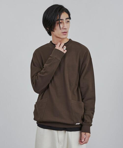 SMITH'S（スミス）の「SMITH’S（スミス）別注ガーデン裏毛クルーネックスウェット（スウェット・メンズ・ダークブラウン/ブラック/グレー・S/M/L/XL）」の10枚目の写真