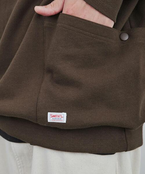 SMITH'S（スミス）の「SMITH’S（スミス）別注ガーデン裏毛クルーネックスウェット（スウェット・メンズ・ダークブラウン/ブラック/グレー・S/M/L/XL）」の11枚目の写真
