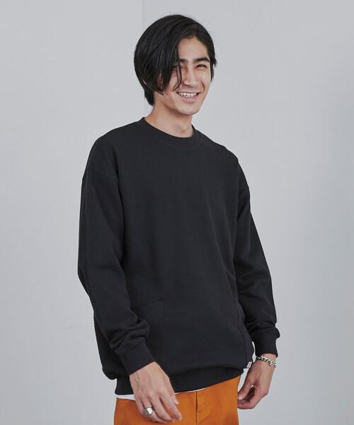 SMITH'S（スミス）の「SMITH’S（スミス）別注ガーデン裏毛クルーネックスウェット（スウェット・メンズ・ダークブラウン/ブラック/グレー・S/M/L/XL）」の12枚目の写真